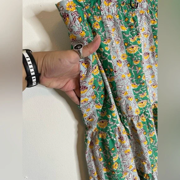 TARGET x RHODE Women’s Mixed Whimsical Floral & Stripe Print Midi Skirt - Picture 5 of 10